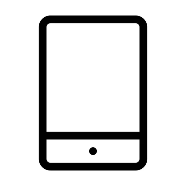Icono Tableta Dispositivo Desarrollo Estilo Esquema — Vector de stock
