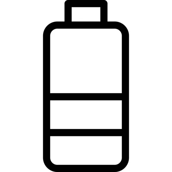 Icon Für Die Batterieladung Outline Stil — Stockvektor
