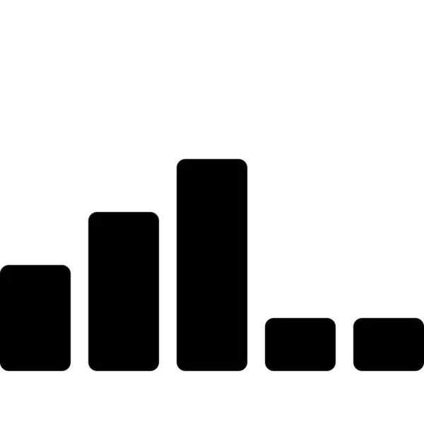 Icono Sonido Música Nivel Estilo Sólido — Archivo Imágenes Vectoriales