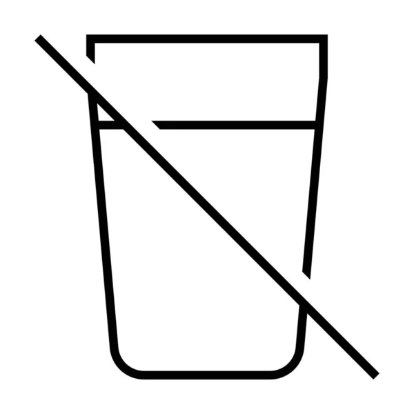 Ποτό Εικονίδιο Θέση Στυλ Περίγραμμα — Διανυσματικό Αρχείο