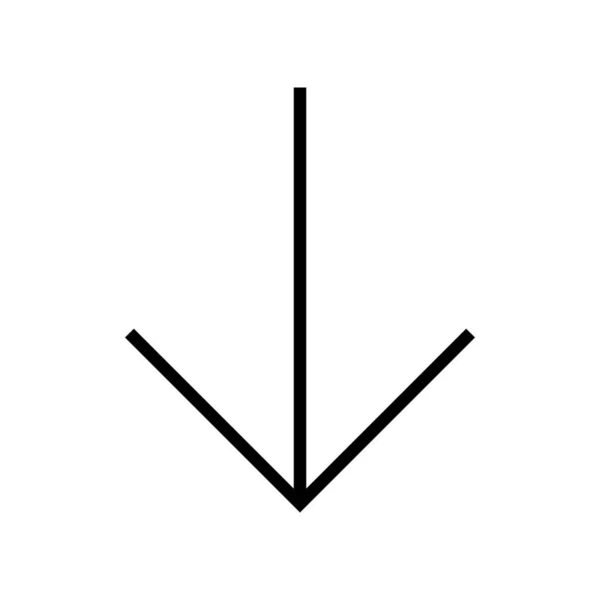 概要スタイルでのアクション矢印方向アイコン — ストックベクタ