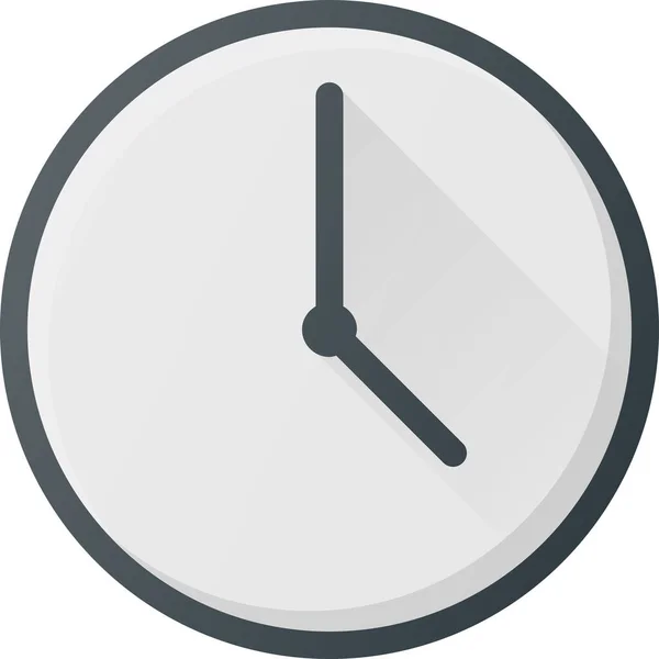 Uhr Kronometer Zeitsymbol Ausgefüllten Umrissstil — Stockvektor
