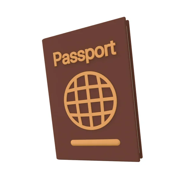 Cestovní Pas Ikona — Stock fotografie