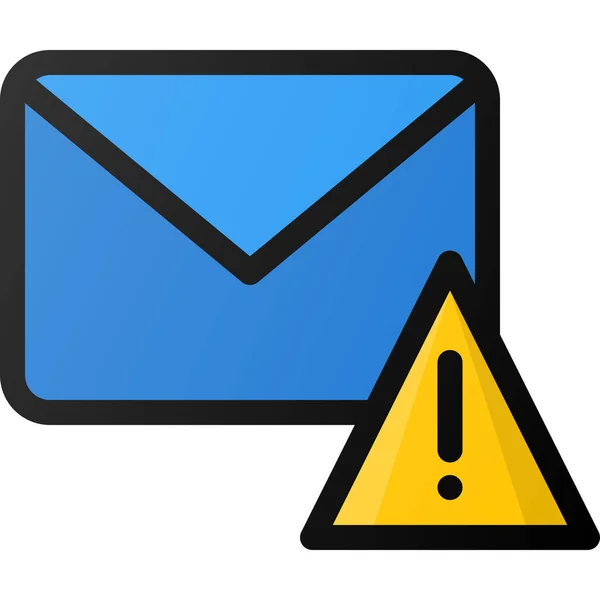 Alert Email Mail Icon — Stock Vector