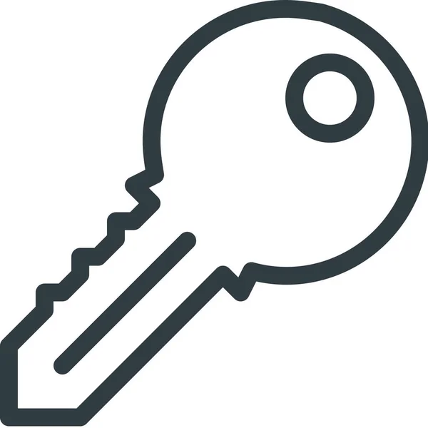 Key Login Password Icon Outline Style — 스톡 벡터