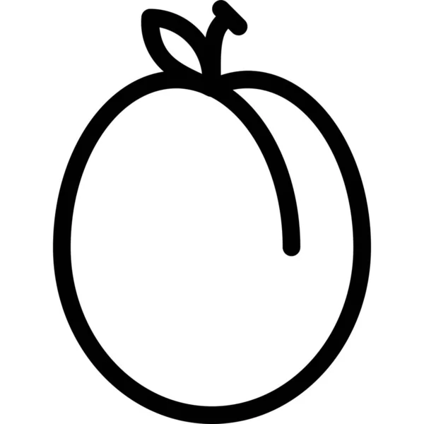 Bio Lebensmittel Obst Symbol — Stockvektor