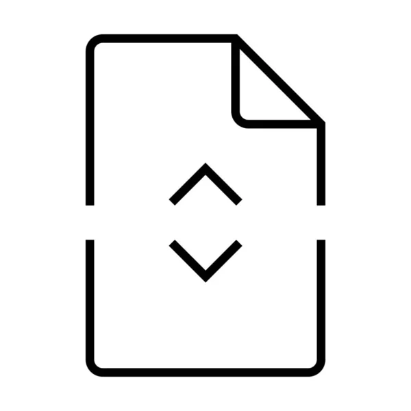 Ikona Pliku Dokumentu Akcji Kategorii Pliki Foldery — Wektor stockowy