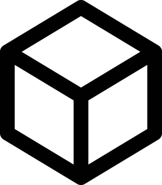 Icône Dimensions Cube Angle Dans Catégorie Mixte — Image vectorielle