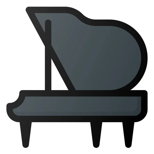 Piano Music Instrument Icon — Stock Vector