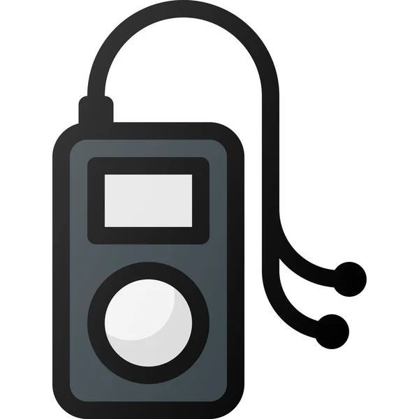 Icona Musica Lettore Mp3 — Vettoriale Stock