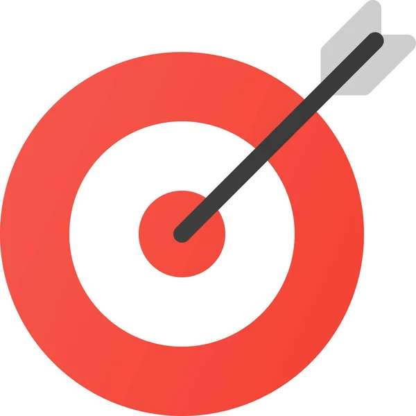 Bullseye Plan Success Icon Business Management Category — Stock Vector