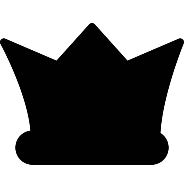 Premio Corona Rey Icono — Vector de stock