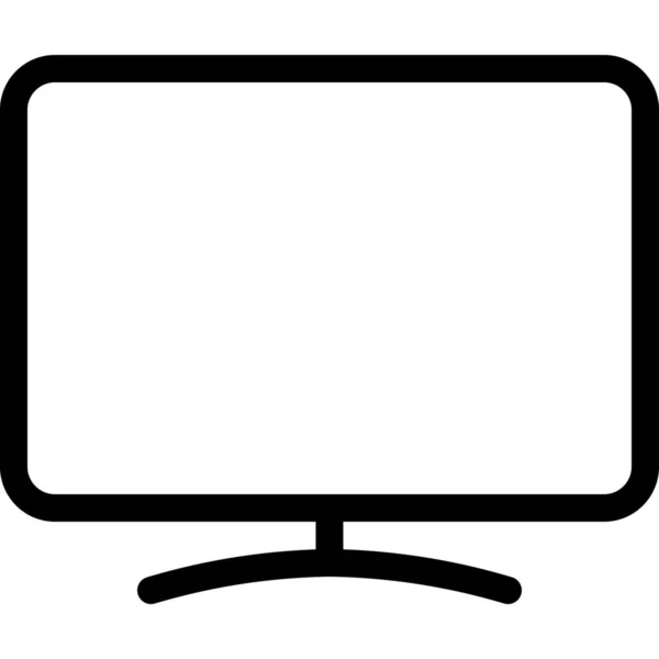 Иконка Смарт Телевидения Стиле Outline — стоковый вектор