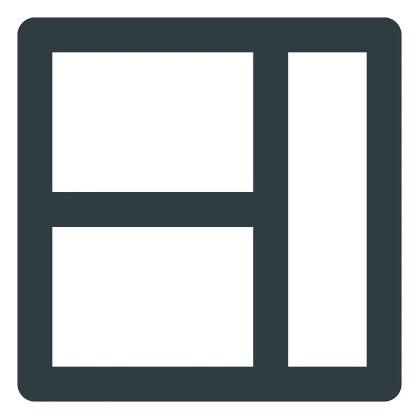 Spaltenformat Layout Symbol Solid Stil — Stockvektor