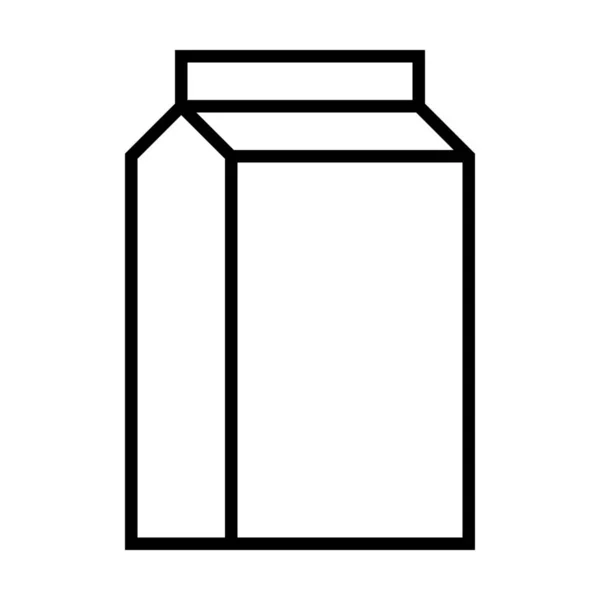 Drink Milk Pack Icon Outline Style — Stock Vector