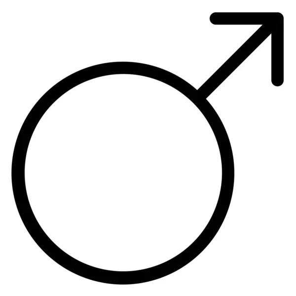 Icono Símbolo Masculino Género Hospitales Categoría Salud — Archivo Imágenes Vectoriales