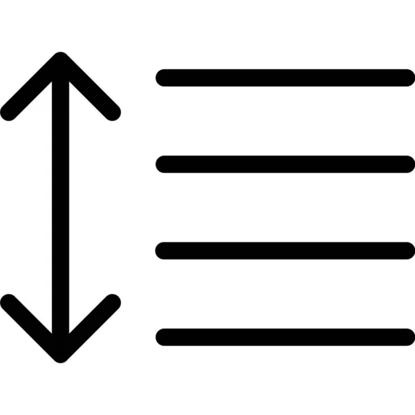 Значок Простору Абзацу Рядка Категорії Розкладки — стоковий вектор