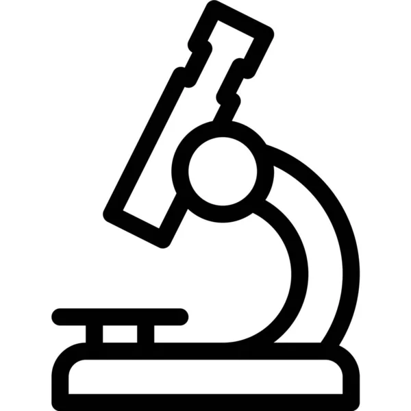 Icono Estudio Ciencia Del Microscopio Categoría Ciencia Investigación — Vector de stock