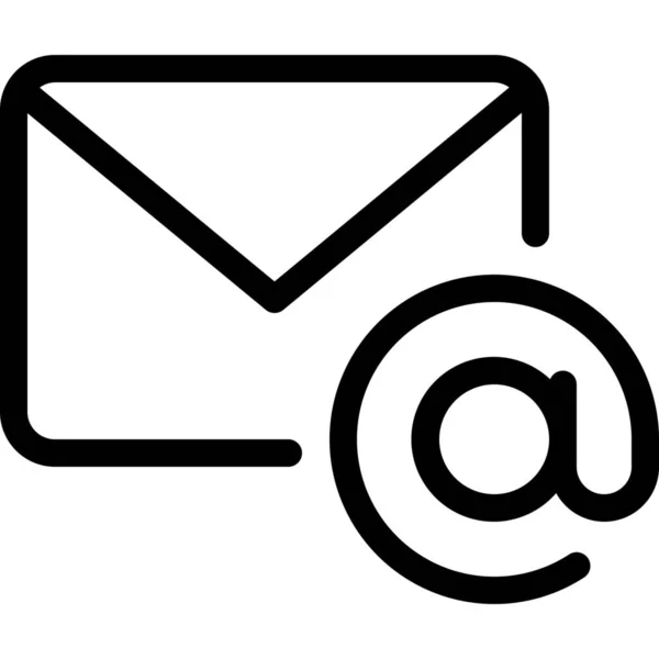 Simbolo Icona Mail Nella Categoria Dell Infrastruttura — Vettoriale Stock