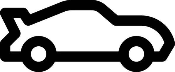 Швидка Іконка Автомобіля Стилі Контур — стоковий вектор