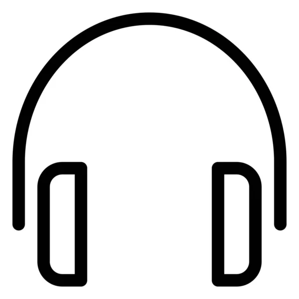 Ikona Interfejsu Słuchawkowego Stylu Outline — Wektor stockowy