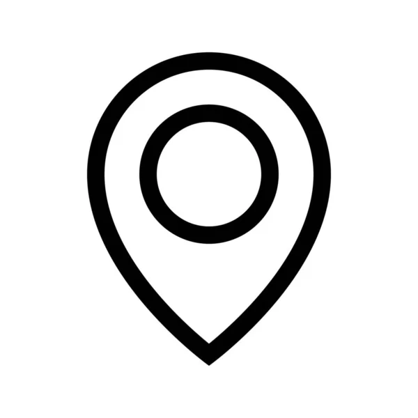 Mapa Ubicación Mapas Icono Estilo Esquema — Vector de stock