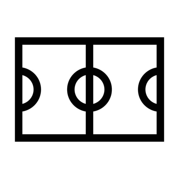 Basketball City Field Ikone Outline Stil — Stockvektor