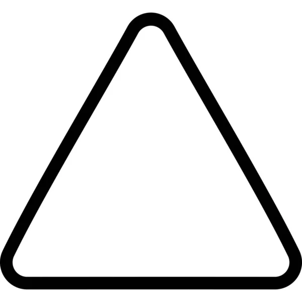 Trojúhelníková Šipka Nahoru Stylu Osnovy — Stockový vektor
