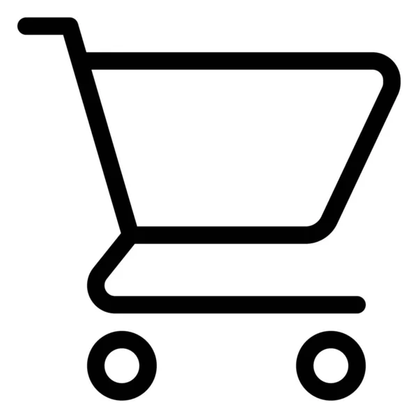 Warenkorb Commerce Shopping Ikone Der Kategorie Shopping Commerce — Stockvektor