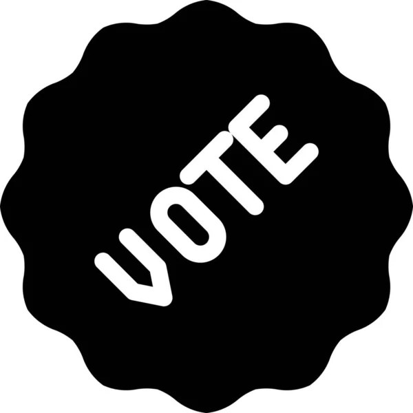 Εικονίδιο Ψηφοφορίας Αυτοκόλλητου Σήματος — Διανυσματικό Αρχείο