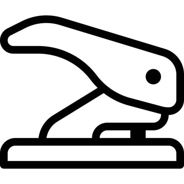 Icono Perforador Papel Oficina — Vector de stock