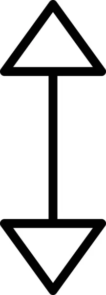 Symbol Für Pfeilhöhe — Stockvektor