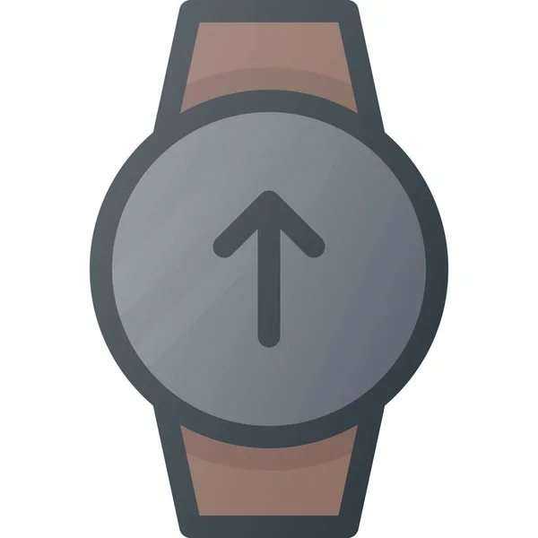 Concepto Smart Smartwatch Icono Estilo Contorno Lleno — Vector de stock