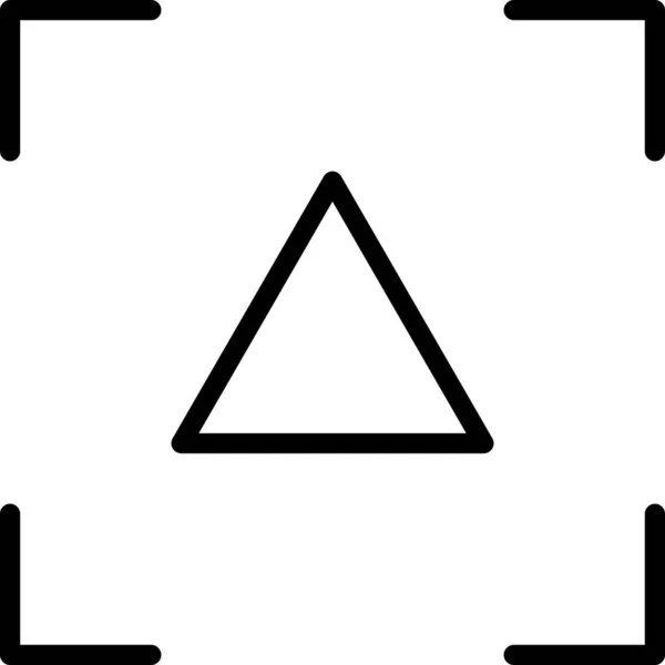 Erkennungssymbol Outline Stil — Stockvektor