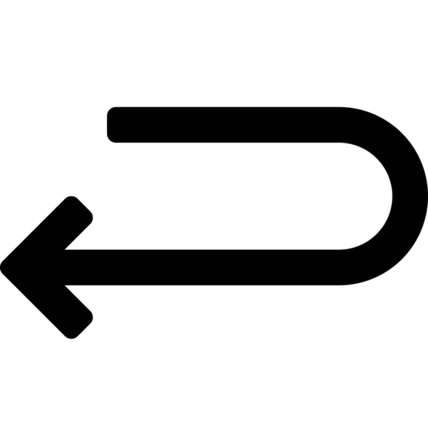 Pfeil Links Zurück Symbol — Stockvektor