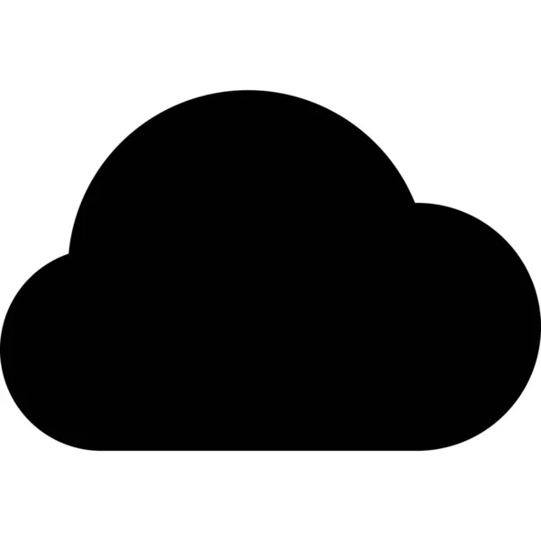 Nube Nublado Icono Pronóstico — Archivo Imágenes Vectoriales