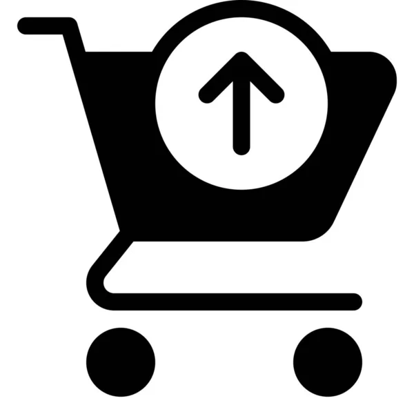Warenkorb Commerce Ausgabe Symbol — Stockvektor