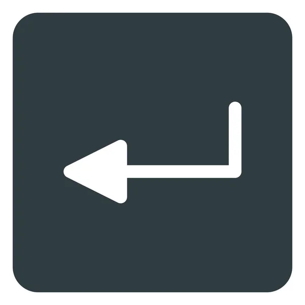 Introduzca Icono Acceso Directo Del Teclado Estilo Sólido — Vector de stock