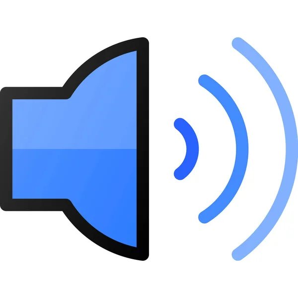 Speaker Sound Music Icon — Stock Vector