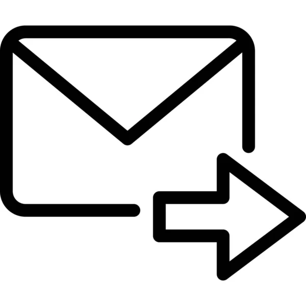 Icône Mail Transfert Dans Catégorie Infrastructure Informatique — Image vectorielle