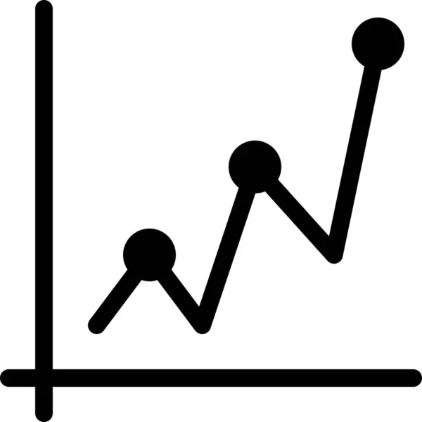 Analytics Diagramm Infografik Symbol — Stockvektor