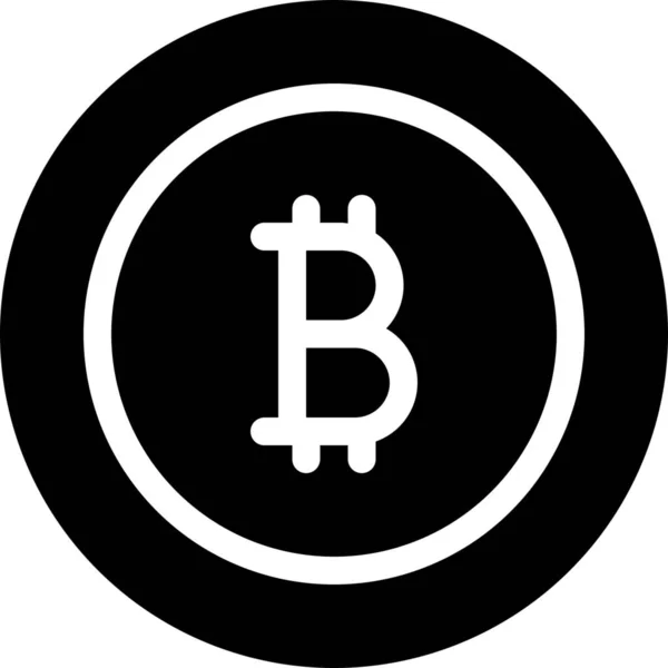 Alternativa Icona Bitcoin Crypro — Vettoriale Stock