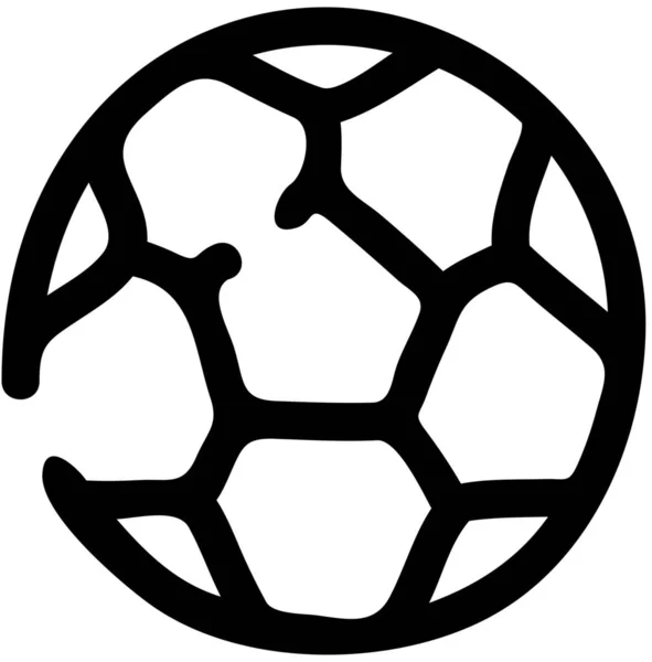Fußball Ikone Der Kategorie Freizeit Hobbys — Stockvektor