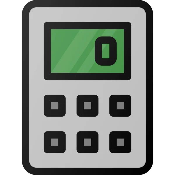 Cálculo Contable Calculadora Icono — Vector de stock