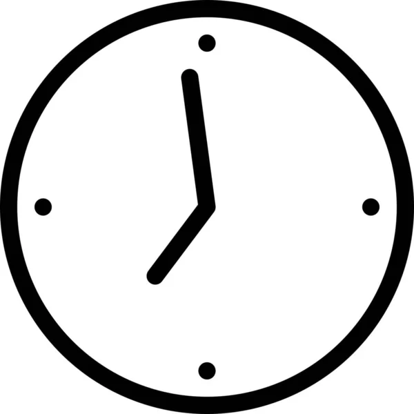 Relógio Ícone Tempo Escolar Educação Escola Categoria Aprendizagem — Vetor de Stock