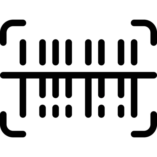 Barcode Symbol Der Kategorie Shopping Commerce — Stockvektor