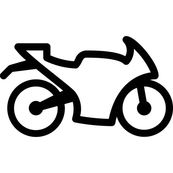 Bike Motocycle Motor Icon Vehicles Modes Transportation Category — Stock Vector