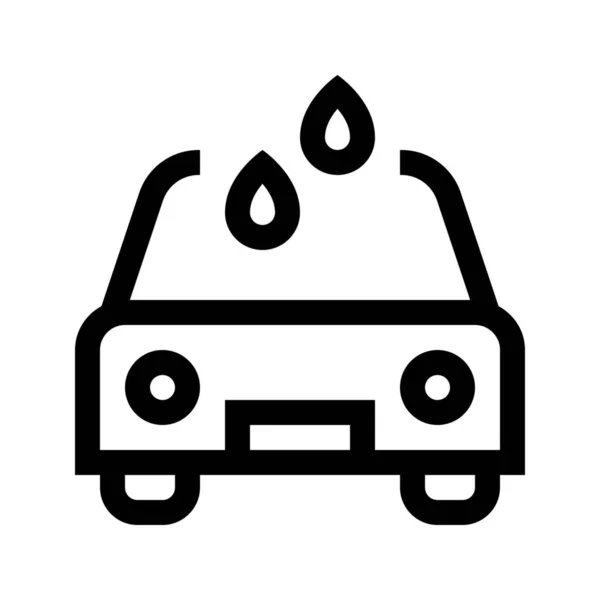 Значок Мийки Автомобіля Стилі Контур — стоковий вектор