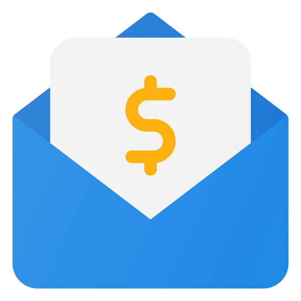 Ícone Email Invoice Mail Negócios Categoria Gestão — Vetor de Stock