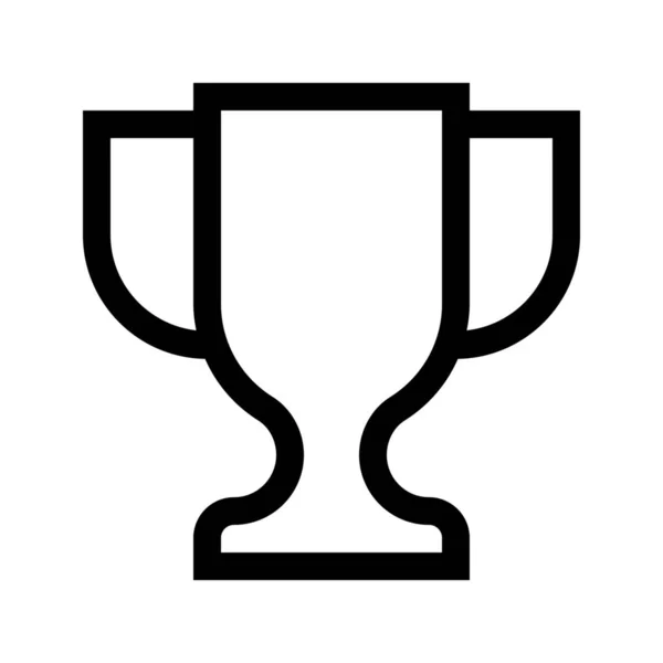 Κύπελλο Ομάδα Τρόπαιο Εικονίδιο Στυλ Περίγραμμα — Διανυσματικό Αρχείο